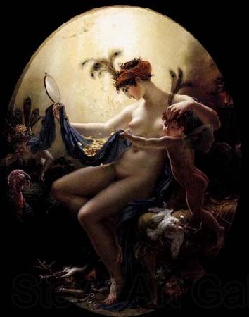 Girodet-Trioson, Anne-Louis Mademoiselle Lange as Danae France oil painting art